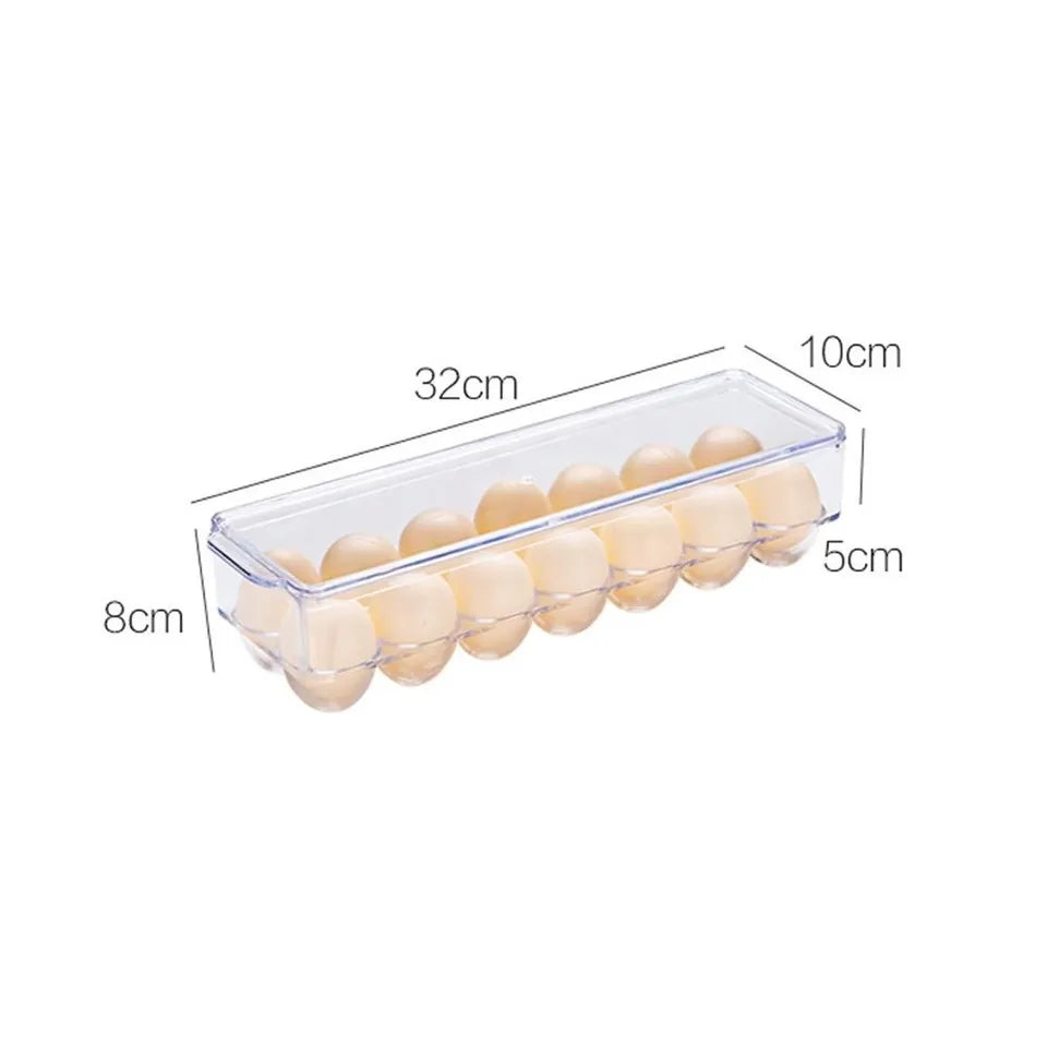 MULTIPLE GRIDS EGG STORAGE BOX WITH LID